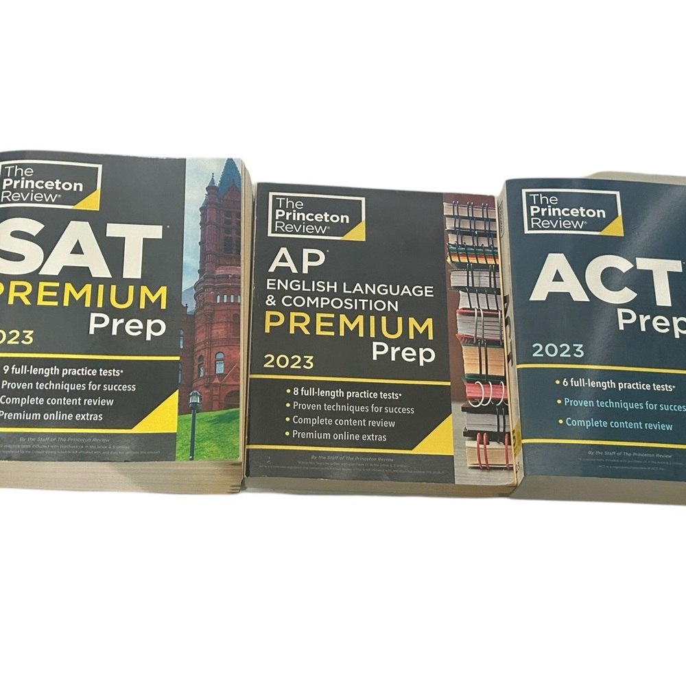 SAT Prep Book, ACT Prep Book, AP English Language and Composition